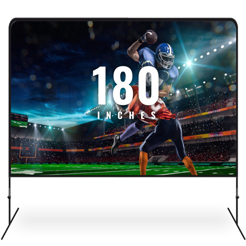 Khomo Gear 180 Inch Projector Screen with adjustable Height | Wayfair